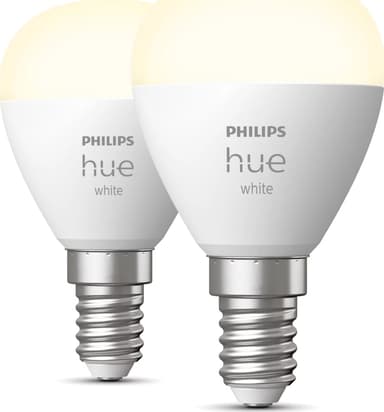 Philips Hue, valkoinen Luster-lamppu - E14-älylamppu - (2 kpl) 