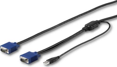 Startech StarTech.com RKCONSUV15 KVM-kabel Sort 4,6 m 