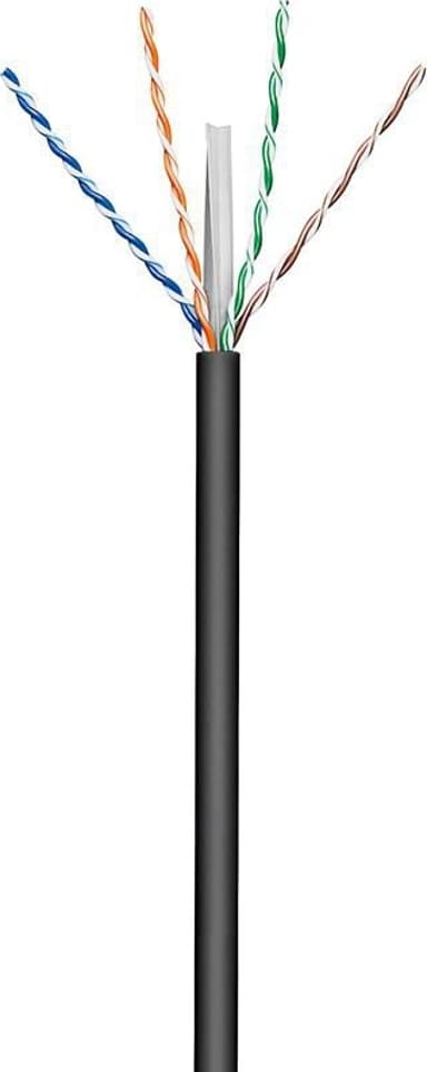 Microconnect Bulkkabel Nej Cat 6 100m Noir, Svart