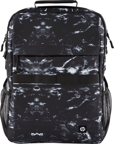 HP Campus XL Backpack, Marble Stone 16.1" 16.1" Polyester, Polyfoam Grijs, Zwart Grijs, Zwart