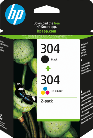 HP Ink Combo Pack (Black/Color) No.304 - DeskJet 3720/3730/3732 