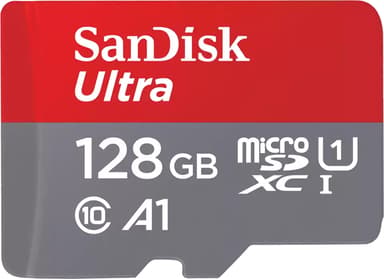SanDisk Ultra 128 GB MicroSDXC UHS-I Klass 10 128GB MicroSDXC UHS-I