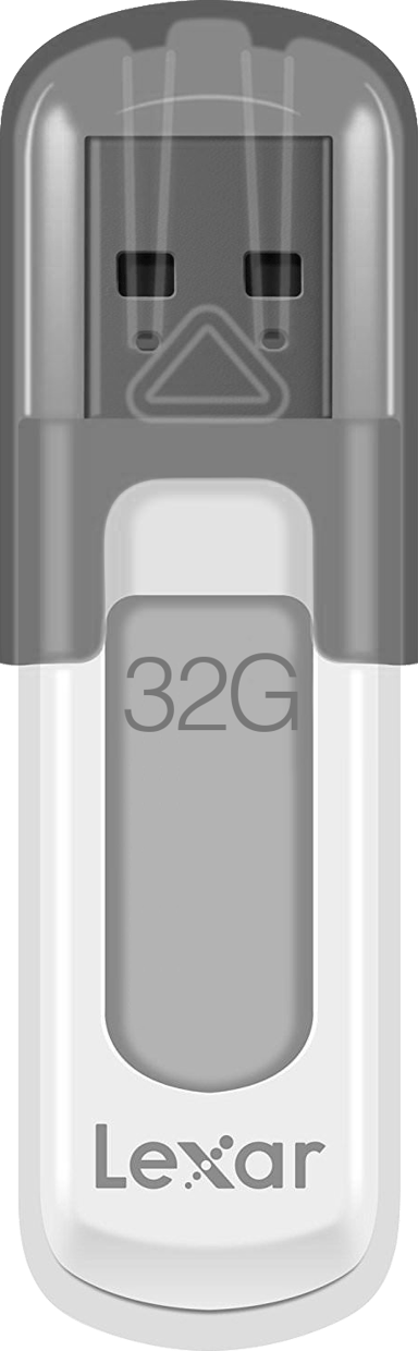 Lexar JumpDrive V100 32GB USB-A Grå, Vit
