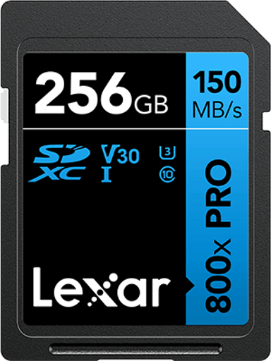 Lexar Professional 800x Pro 256GB SDXC UHS-I