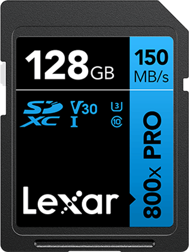 Lexar Professional 800x Pro 128GB SDXC UHS-I