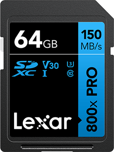 Lexar Professional 800x Pro 64GB SDXC UHS-I