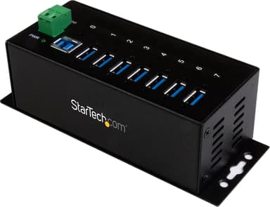 Startech Industriell USB 3.0 hubb med 7 portar med ESD- och 350 W överspänningsskydd 