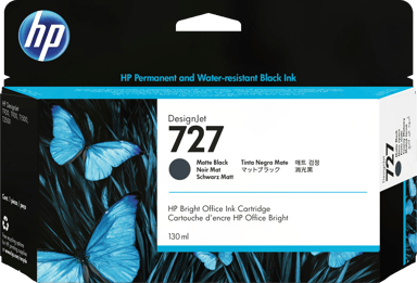 HP Blekk Matt Svart 727 130ml - DJ T920 