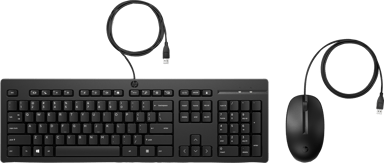 HP 225 Wired Mouse and Keyboard G2 BEL Bedraad Belgisch