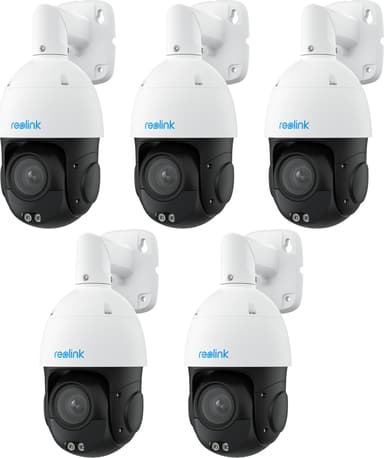 Reolink P850 SMART 4K PTZ POE CAMERA 5-PACK 