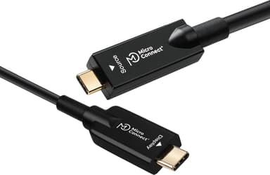 Microconnect USB3.2CC10OP USB-kabel USB 3.2 Gen 2 (3.1 Gen 2) 10 m USB C Sort 10m USB-C USB-C Sort