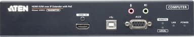 Aten 4K HDMI KVM över IP-sändare för en skärm med PoE
