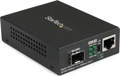 Startech Gigabit Ethernet Fiber Media Converter with Open SFP Slot 