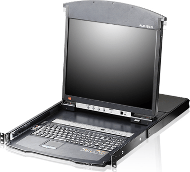 Aten 8-PORT 19" LCD CAT 5E/6 KVM över IP-switch 