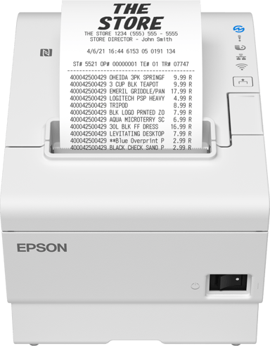 Epson TM-T88VII (111) USB/Ethernet/Serial, sis. AC-sovittimen, valkoinen 