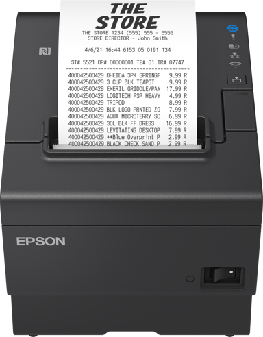 Epson TM-T88VII (152) USB/Ethernet Interface Inkl AC-Adapter Svart 