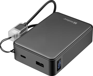 Sandberg Nano Powerbank 20000, 74mAh Sort