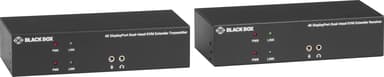 Black Box KVM EXTENDER OVER CATX 4K DUAL-HEAD DISPLAYPORT USB 2.0 KVM forlænger Sender & modtager 