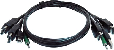 Black Box SKVMCBL-2DP-06TAA KVM-kablar Svart 1,8 m 