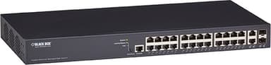 Black Box LPB3028A netværksswitch Administreret L2+ Gigabit Ethernet (10/100/1000) Strøm over Ethernet (PoE) Sort 