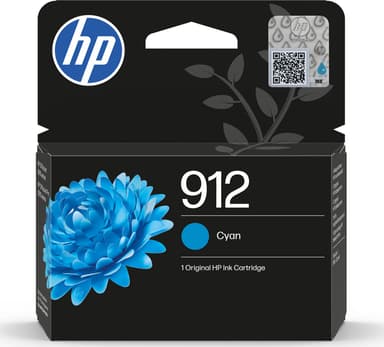HP Blekk Cyan 912 315 Pages - OfficeJet Pro 8022/8024/8025