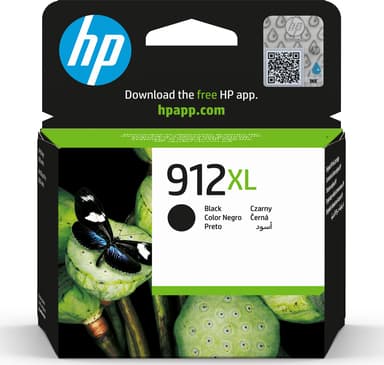 HP Muste Musta 912XL 825 Pages - OfficeJet Pro 8022/8024/8025 