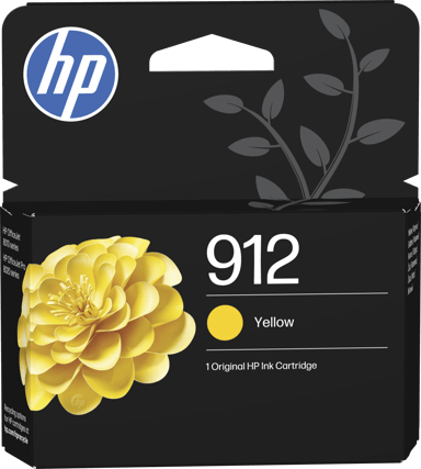HP Blæk Gul 912 300 Pages - OfficeJet Pro 8022/8024/8025 