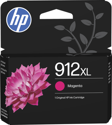 HP Blekk Magenta 912XL 825 Pages - OfficeJet Pro 8022/8024/8025