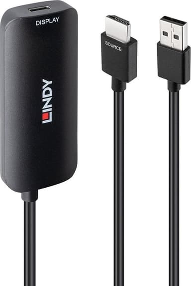 Lindy 43423 videokabelkobling 0,2 m USB Type-C HDMI + USB Type-C Svart 0.2m USB-C HDMI + USB Type-C Svart