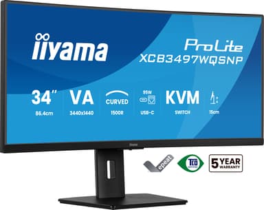 iiyama ProLite XCB3497WQSNP-B1 34" 3440 × 1440pixels VA 21:9 120Hz