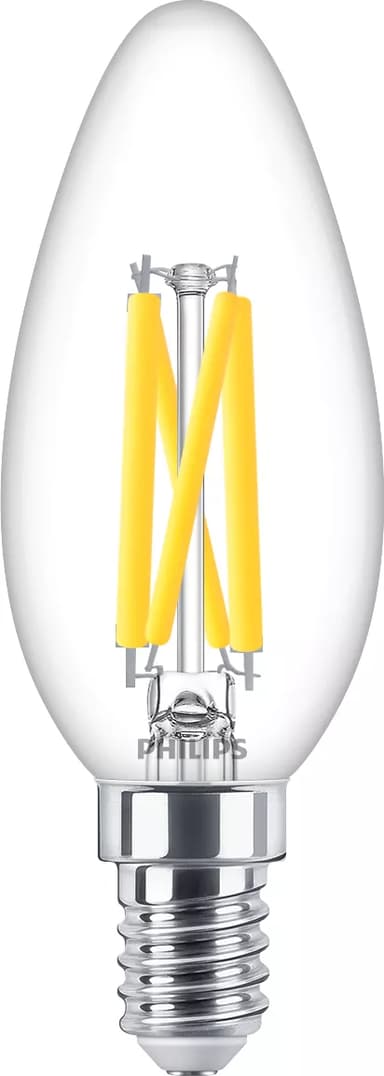 Philips LED E14 Kron Klar 3.4W (40W) 470 Lumen 