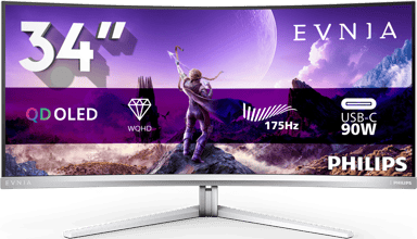 Philips Evnia 8000 34M2C8600 Curved 34, 34 inch/86.36 cm" 3440 × 1440pixels 21:9 100Hz