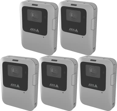 Axis W110 Bodycam 5-Pack Grijs