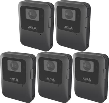 Axis W110 Kehoon Kiinnitettävä-kamera 5-Pack Musta