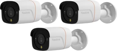 Reolink Pro RP-PCB12M 12 MP Ultra Bullet HD Ai PoE-kamera 3-pack