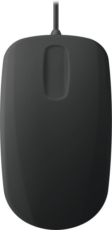 Contour Design Active Key QuickClean Medical IP68 Sensor Scroll USB-A Hiiri Musta