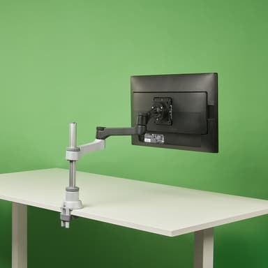 R-Go Tools Monitorarm R-Go Zepher, verstelbare enkele monitorarm, 100% circulair, tot 8 kg draagvermogen, zwart