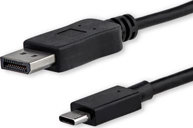 Startech USB C to DisplayPort Adapter Cable 1m DisplayPort USB-C Noir, Svart