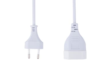 Prokord Förlängningskabel Ojordad 5 m vit 5m CEE7/16 CEE7/16 Vit