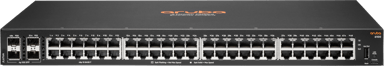 HPE Aruba Networking Aruba 6100 48G 4SFP+ Håndtert L3 Gigabit Ethernet (10/100/1000) 1U Svart