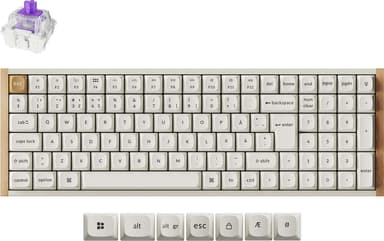 Keychron K4 HE Special Edition Trådbunden och trådlös Gateron 2.0 Purple Magnetic Nordisk Tangentbord