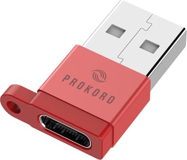 Prokord USB-A til USB-C datablokker USB-A USB-C Rød