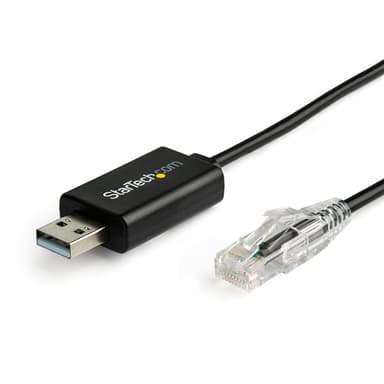 Startech StarTech.com ICUSBROLLOVR kabelkjønnsendring RJ-45 USB 2.0 Type-A Svart RJ-45 USB-A 2.0