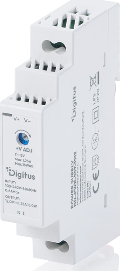 Digitus DN-PWR-SST-1512 eladaptrar inomhus 15 W Vit 15W