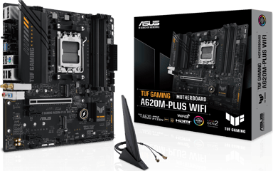 ASUS TUF Gaming A620m-plus Wifi AM5 Micro-ATX Bundkort