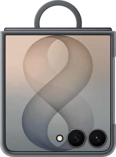 Samsung Silicone Ring Magnet Case Samsung Galaxy Z Flip8 Noir, Svart