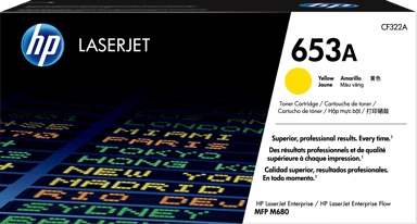 HP Värikasetti Keltainen 653A 16.5K - CF322A