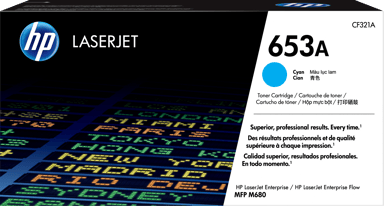 HP Värikasetti Syaani 653A 16.5K - CF321A