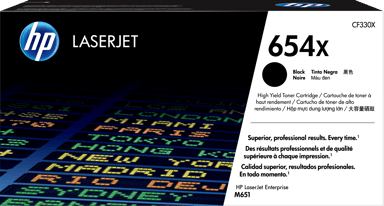 HP Toner Svart 654X 20.5K - CF330X
