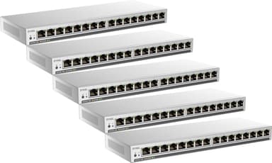 Zyxel GS1100-16E 16-portars Gigabit Slim-switch 5-pack